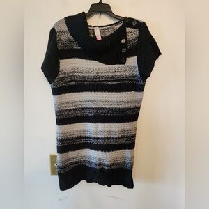 Nobo black and grey Tunic knitted sweater size juniors xl